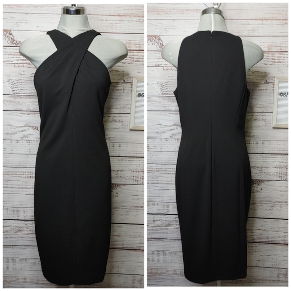 Calvin Klein Dresses & Skirts - SOLD Calvin Klein LBD halter dress size 12